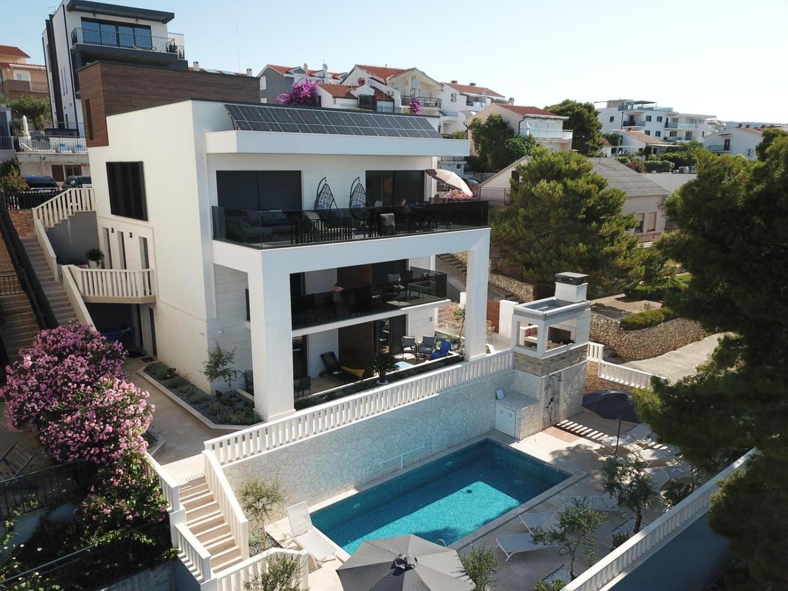 Luxury Beachfront Villa Carlisa Čiovo Exterior foto